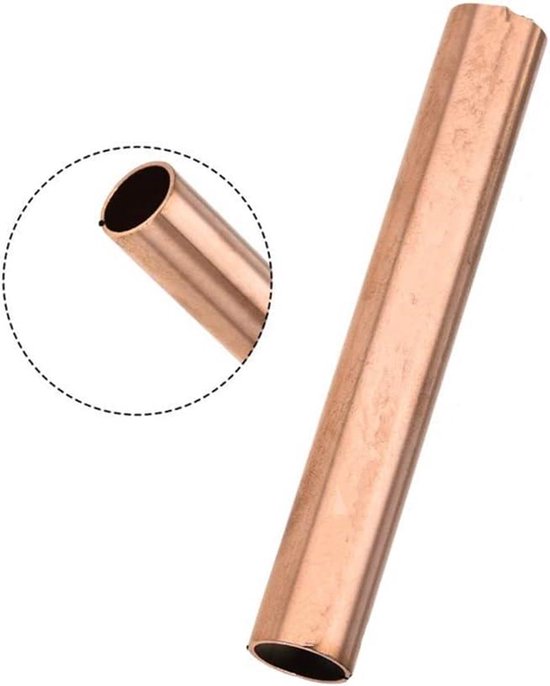 MACHSWON Koper Ronde Buis T2 Koperen Buizen Pijp 25mm OD 1.5mm Muurdikte 100mm Lengte Naadloze Rechte Pijp Buizenstelsel