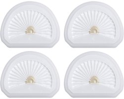 4 stuks - filterpatronen - Stofzuigerfilters - Vervangingspatronen voor Black & Decker VLPF10-serie HLVA 315J, 320J, 325J - Vervangingsfilters voor handstofzuigers - Stofzuigeraccessoires - Wit