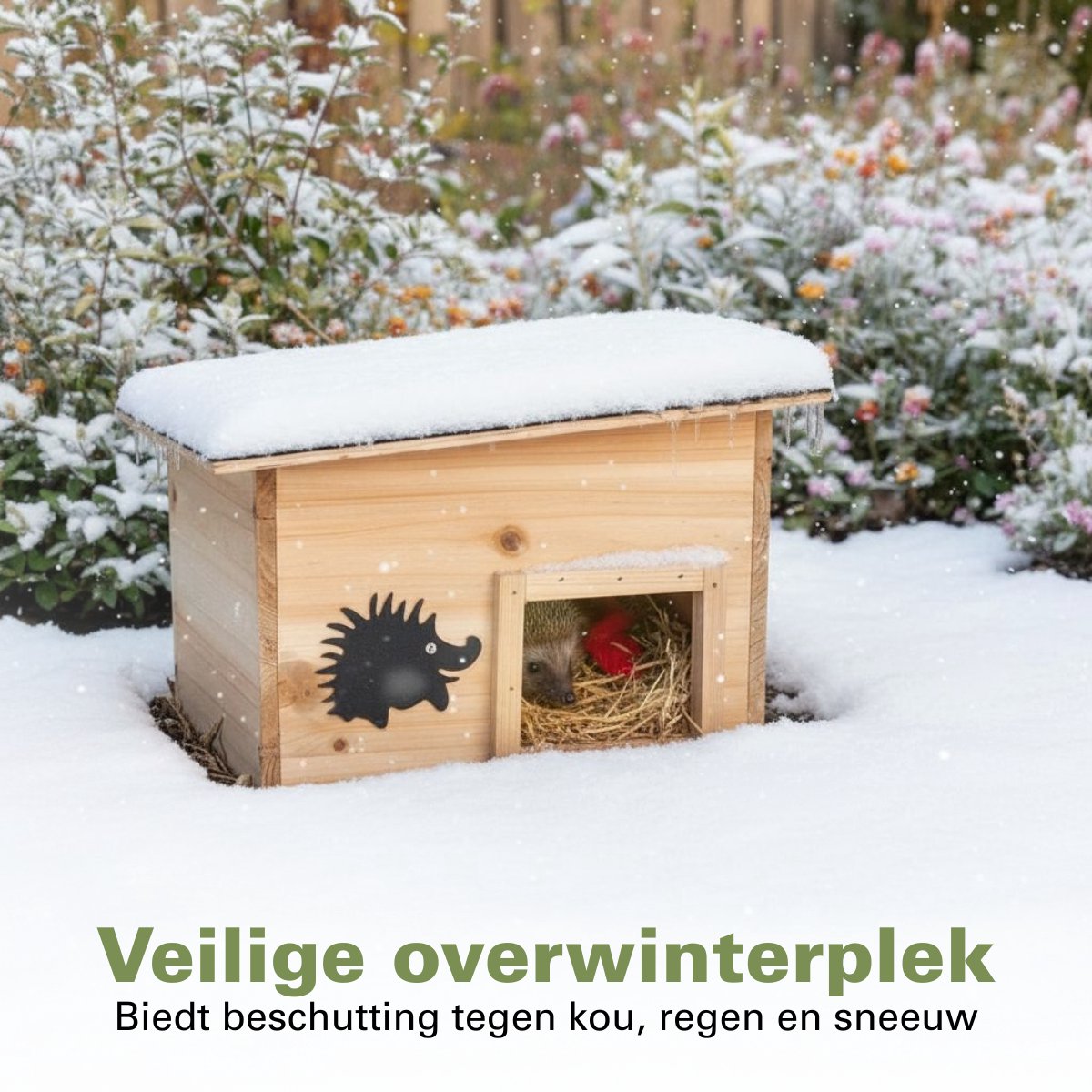 Een egelhuisje van de Piëzo Ambachtenwerkplaats in je tuin – Piezo