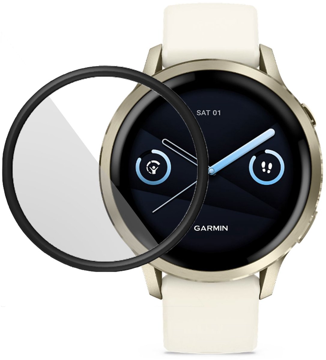 Screenprotector geschikt voor Garmin Venu 4 41mm - Folie Screen Protector