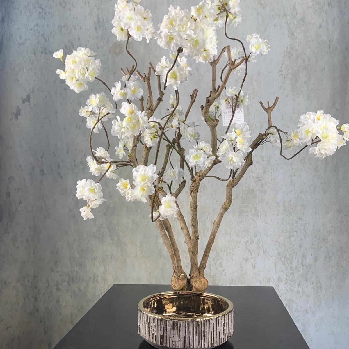 Seta Fiori - Kunst bloesemboom - Kunstboom - Wit - 75cm - Voor binnen - Sakura - Rituals -