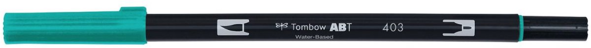Tombow Brush pen - ABT 403 - Dual Brushpen - Bright Blue - Blauw