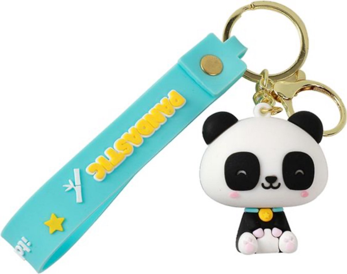 iTotal Sleutelhanger Lanyard PANDASTIC Keychain Plastic and Metal 4x4.5cm