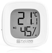 YUCONN Slimme Hygrometer Bluetooth - Thermometer binnen en buiten - Weerstation Draadloos - Luchtvochtigheidsmeter binnen en buiten - Temperatuurmeter binnen en buiten - Digitaal gratis app