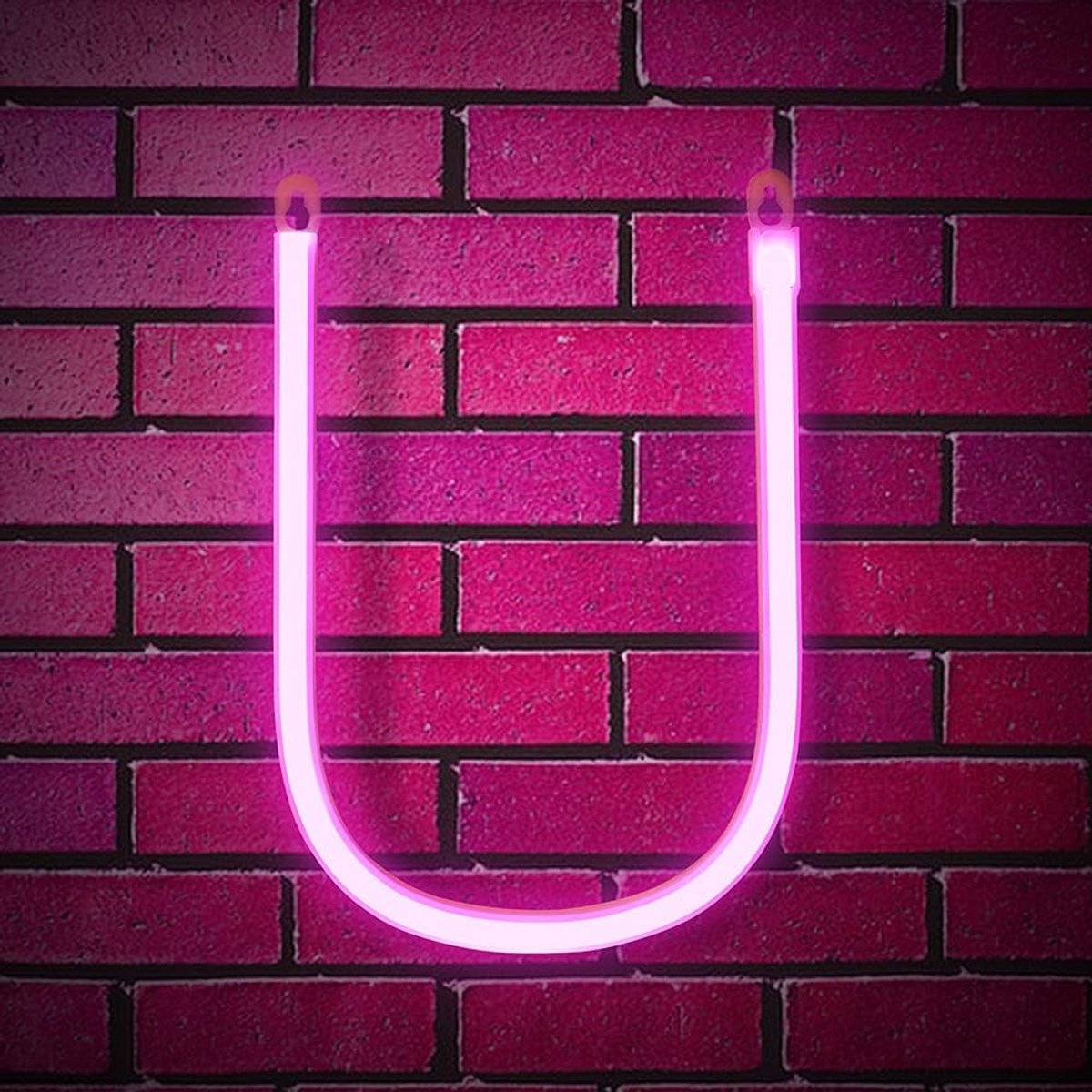 Daity 1 Pack - LED-letter neonlicht - LED roze verlichte letterlamp - wanddecoratie neonlicht