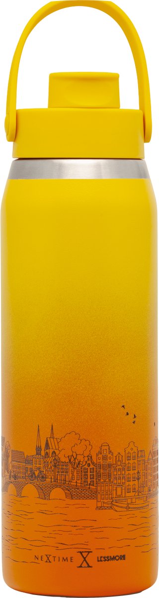 Thermische fles 710ml (24oz)-95% gerecycled roestvrij staal-Tulip Yellow 'Skyline Bottle AMS 24'
