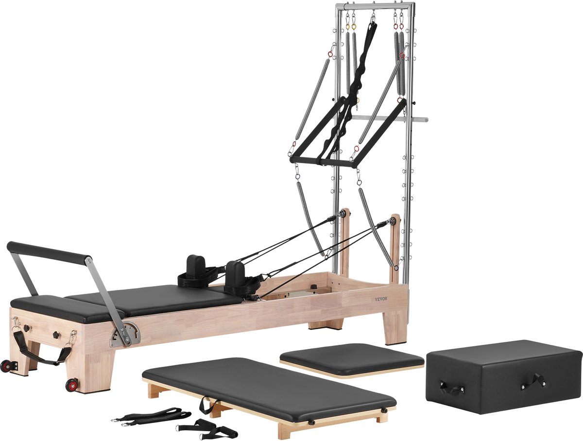 VEVOR Pilates Reformer Pilates Machine Thuisgym Rubberwood - VEVOR - €1.358,99