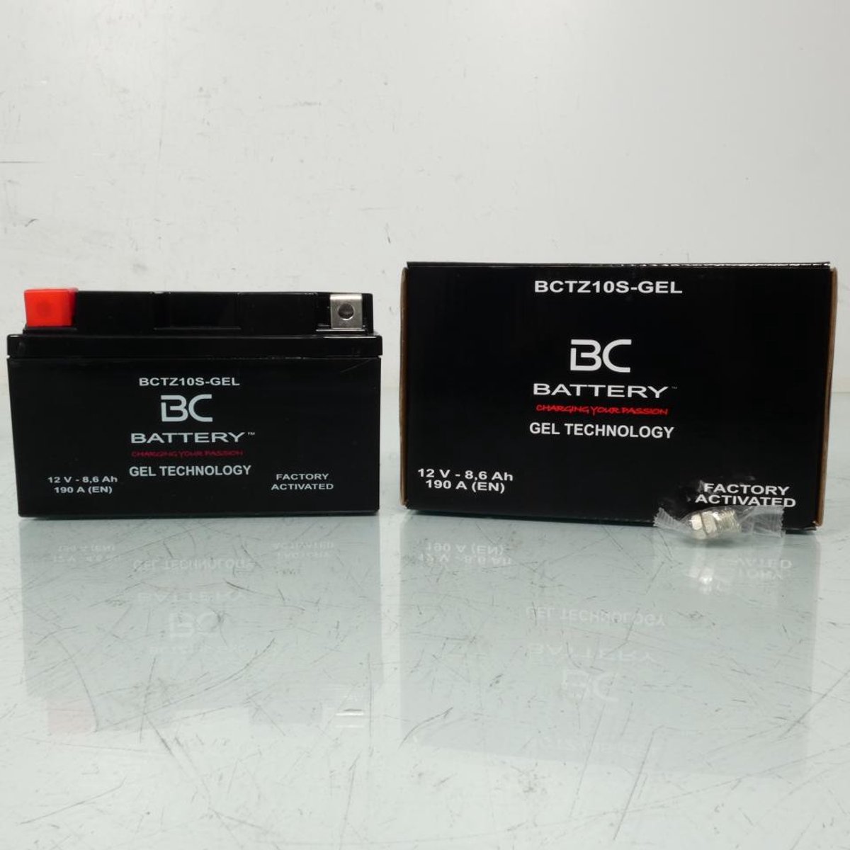 Batterie SLA BC Battery pour Moto Honda 600 Shadow 2004 à 2005 YTZ10S / 12V 8.6Ah Neuf