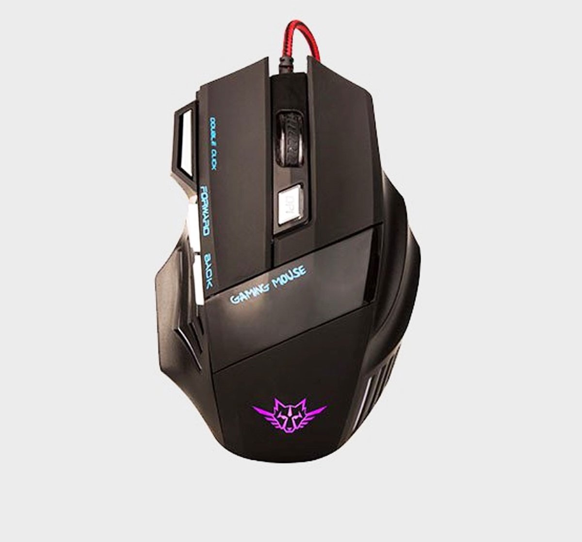 Gaming muis met draad /Gaming mouse met draad kleur Zwart- grijs