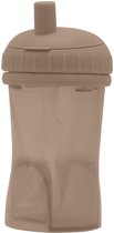 Difrax Rietjesbeker Drinkbeker - 250 ml - 12+ Maanden - Bruin - 1 stuk