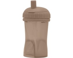 Difrax Rietjesbeker Drinkbeker - 250 ml - 12+ Maanden - Bruin - 1 stuk
