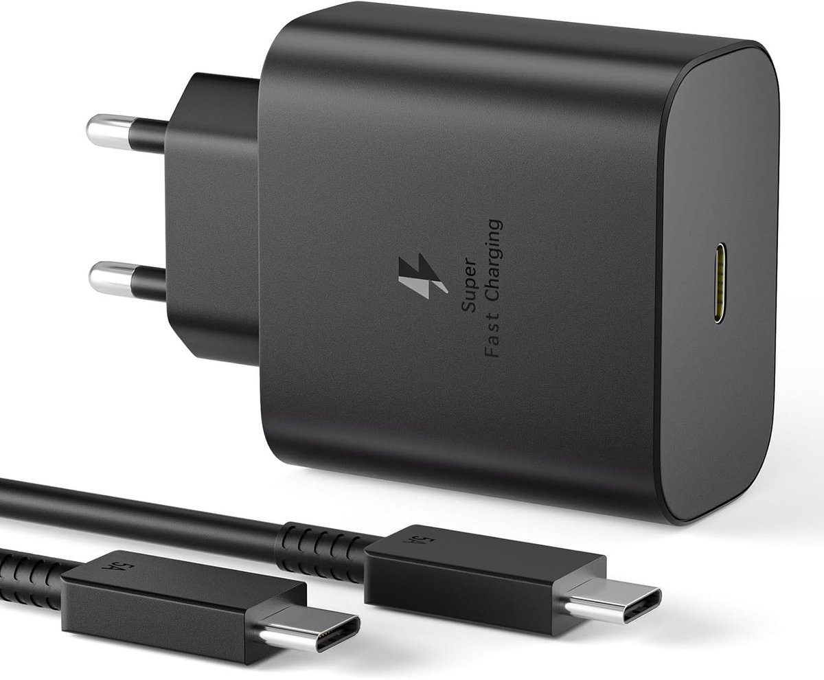 NEUE DAWN - 45W USB C Oplader Snellader met 1.8m USB C Kabel -Compatibel met Samsung S25 Ultra / S25+ / S24 Ultra / S24+ / S23 Ultra / S23+ / S22 Ultra / S22+ A36 - USB C Adapter