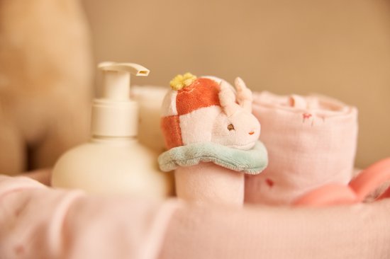 Jollein Rammelaar Pretty Picnic Ladybug - Baby Speelgoed - Bouclé- & Velvetstof van Jollein — afbeelding 4