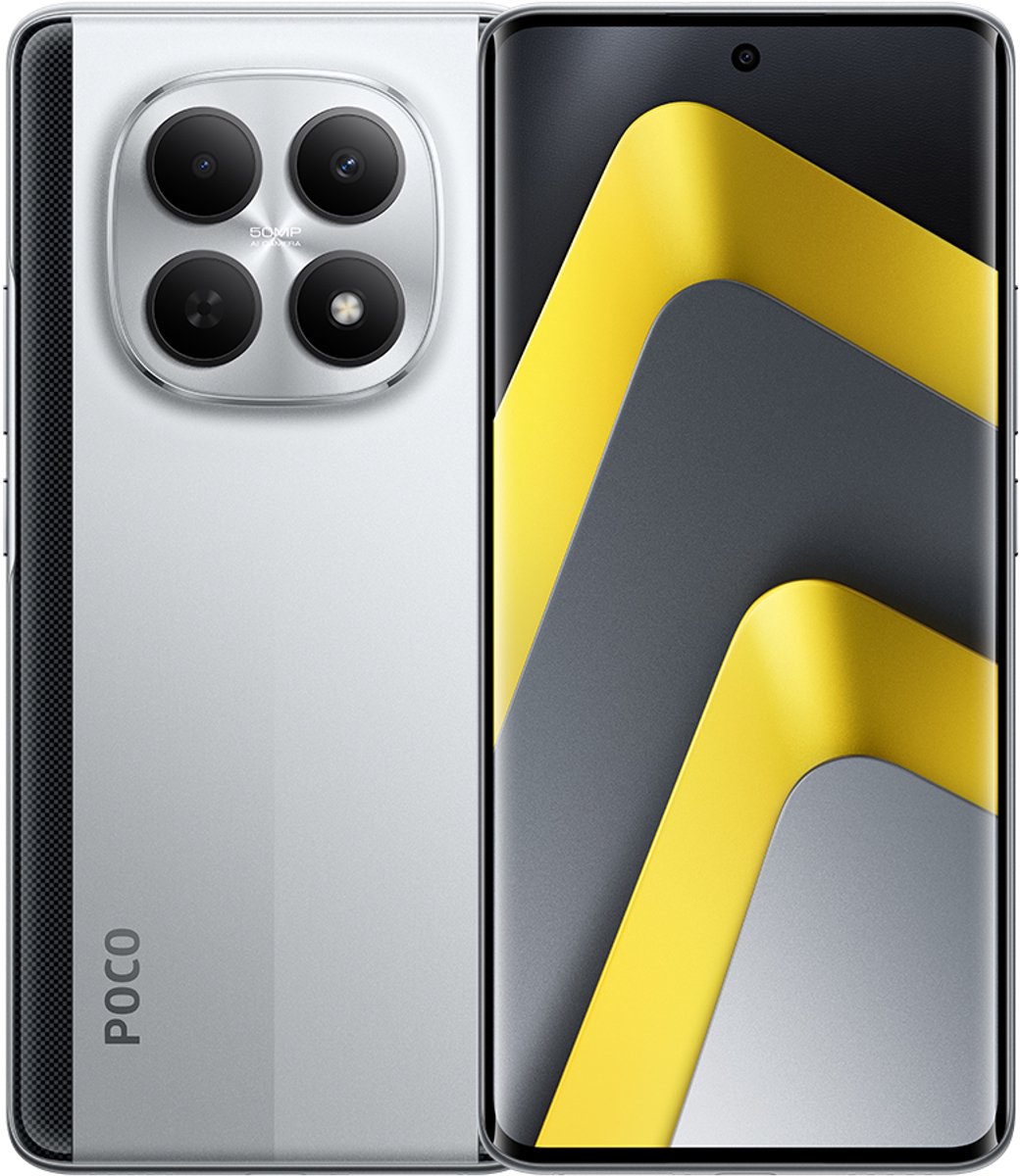 Xiaomi POCO M8 5G - 8GB/512GB - Zilver - 6.77 inch AMOLED - 50MP AI Camera - 5520 mAh Accu