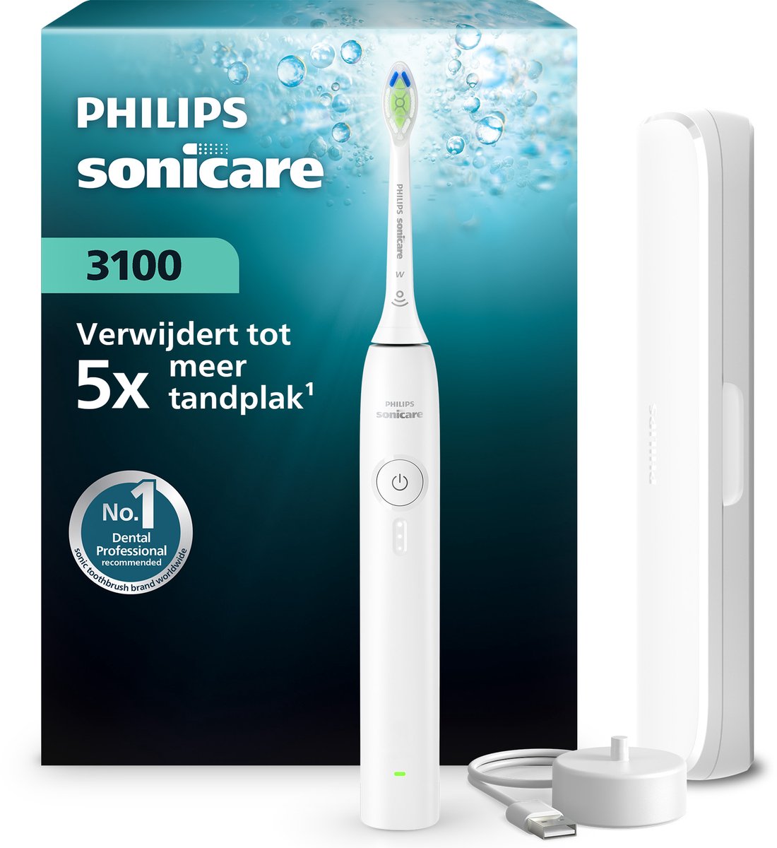 Philips Sonicare 3100 Series Elektrische Tandenborstel met - Philips - €54,00