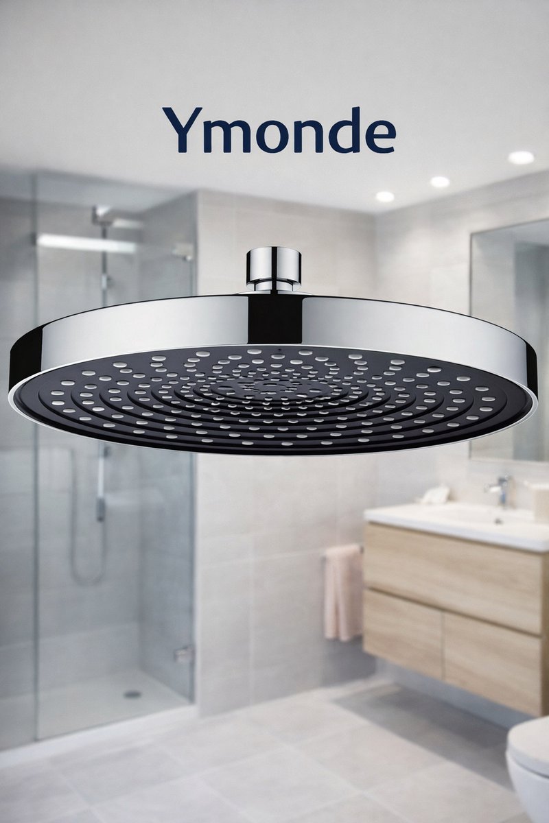 Ymonde Chroom Douchekop – Handdouche – Zilver/Chroom – Comfortabele Waterstraal – Modern Design