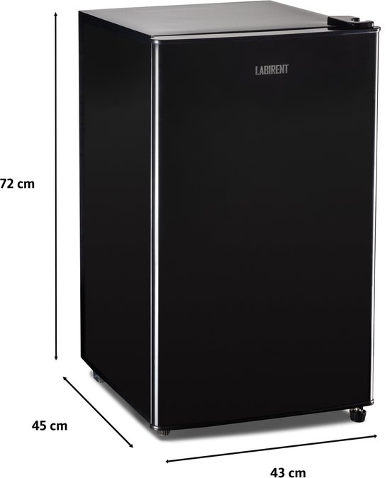Labirent BL-76 - Tafelmodel Koelkast - Mini Vrijstaande Koelkast - 76 Liter Inhoud - Zwart van Labirent — afbeelding 4