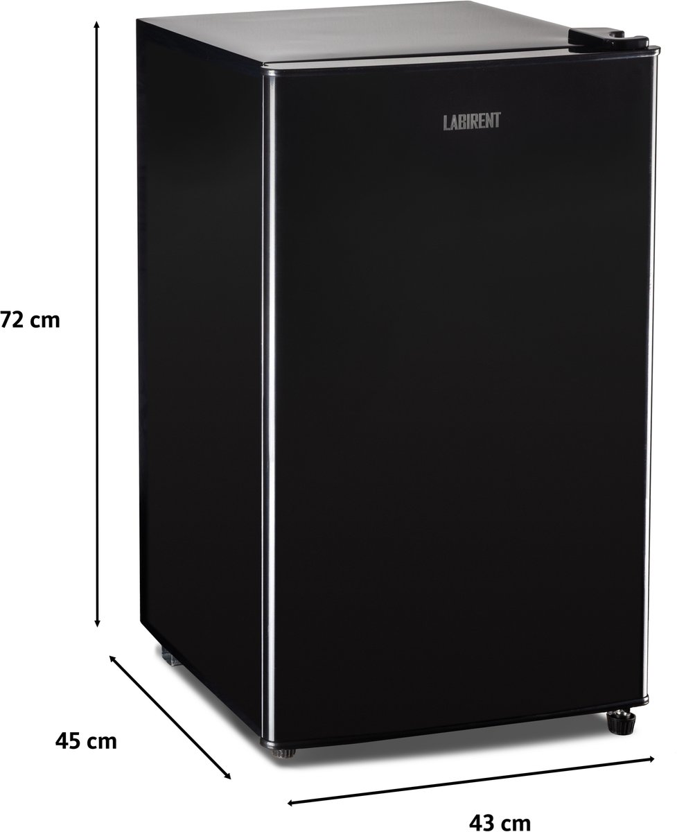 Labirent LTMK76-Z7 - Mini Koelkast - 76 Liter Inhoud - Kleine Vrijstaand Koelkast - Zwart — afbeelding 4