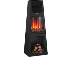 tectake® Elektrische Haard - Sfeerhaard - 900W & 1800W - Vrijstaand - Kachel - met Verwarming -…