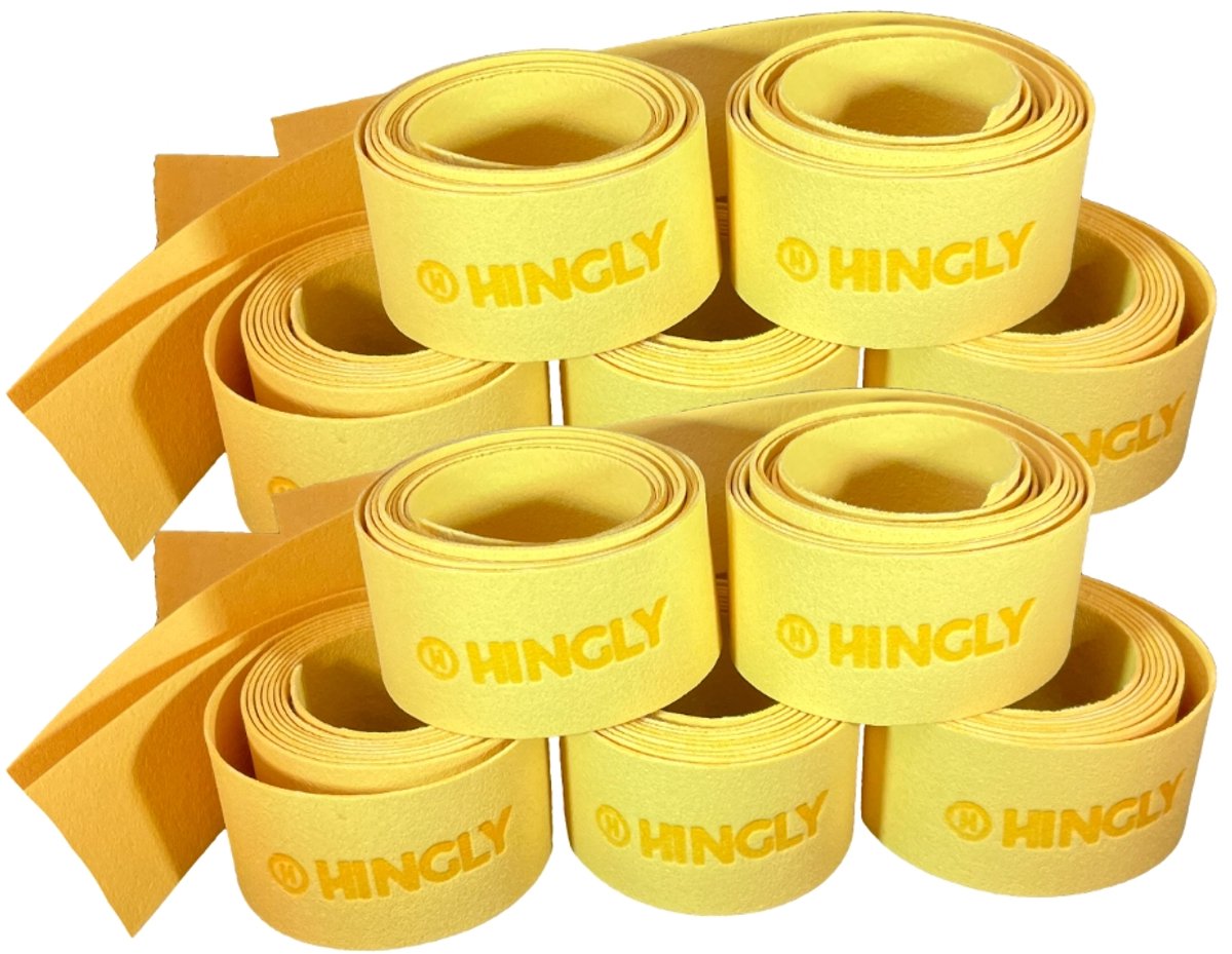 Hingly - Zeemgrip - hockeystick - zeempje - geel - chamois - 20 pack