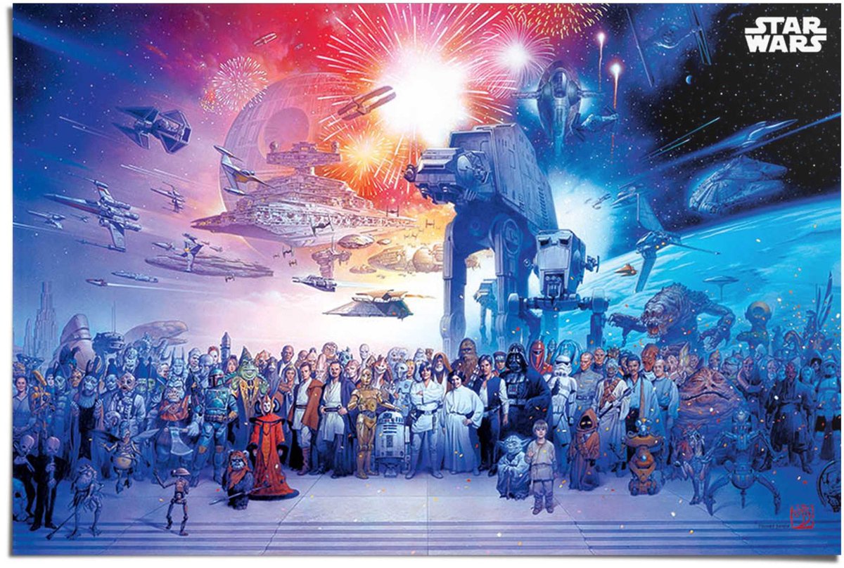 REINDERS Poster Star Wars - universe - 61 x 91,5 - Papier - REINDERS blauw