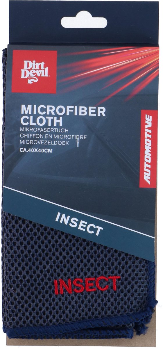 Dirt Devil - Insectendoek - Schoonmaakdoek - Microvezel - 40x40 cm - Donker Blauw