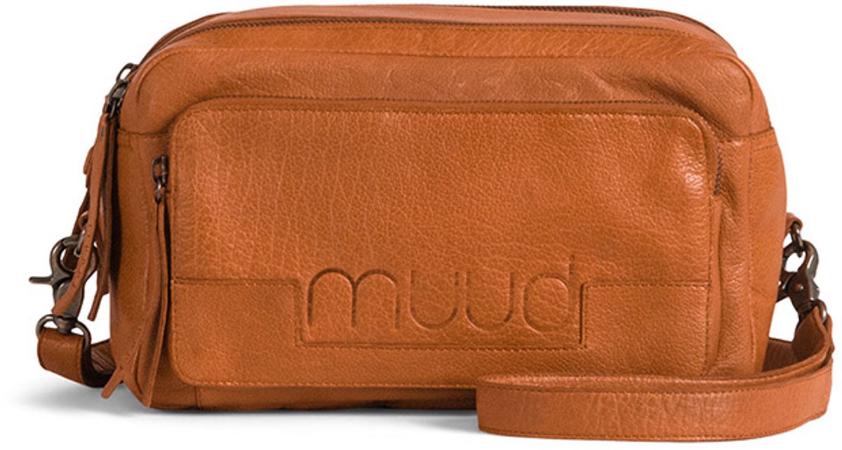 MUUD - Stavanger - Luxe Lederen Crossbody bag - Whisky