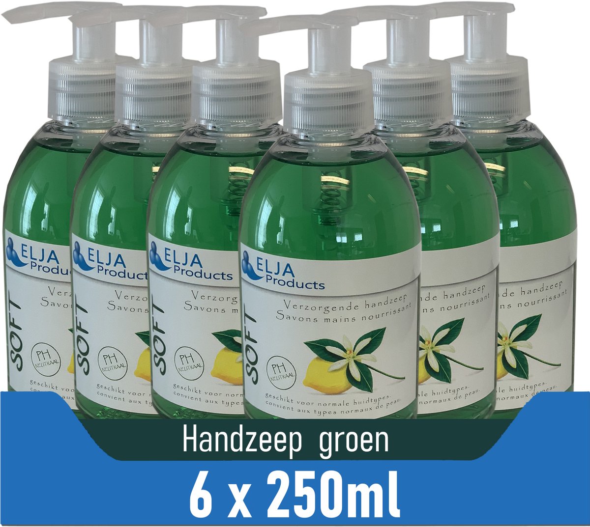 VOORDEELVERPAKKING 6x | Elja Handzeep groen 250ml Pouse Mousse