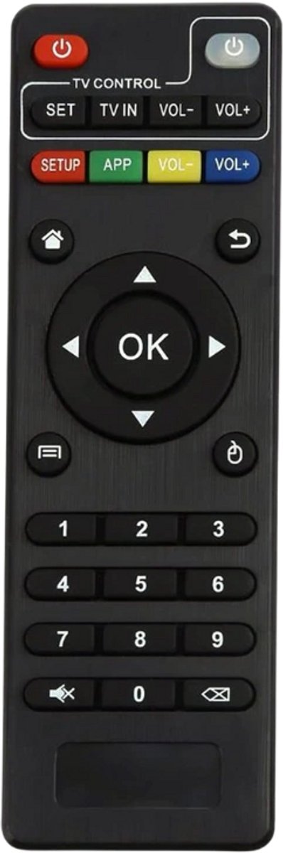 Vervangende 3-in-1 afstandsbediening voor Android Box – Geschikt voor MXQ PRO / H96+ / M9X / X96 / Mini – IR – Zwart –