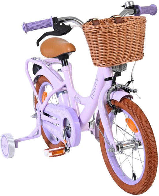 Volare Ashley Kinderfiets - Meisjes - 14 inch - Lila — afbeelding 4