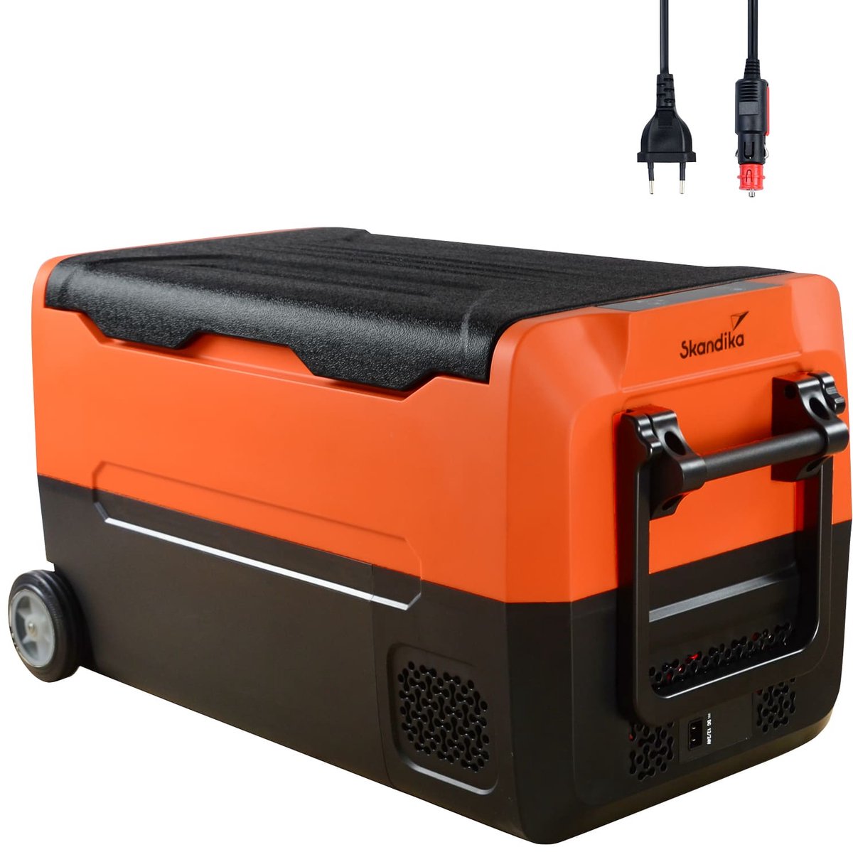Skandika auto-vriesbox 35 L +10 ° tot -20 °C - Compressor koelbox met scheidingswand, stil, eco-modus, met 12 V stekker of netadapter voor stopcontact | Camping koelkast voor auto, vrachtwagen, bus, camper