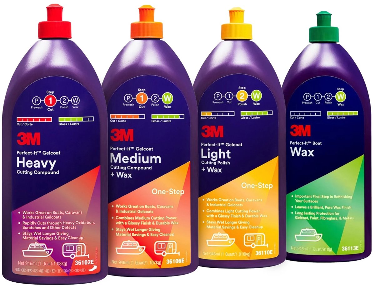 3M Perfect-It Marine Polish Kit - 4 stappen