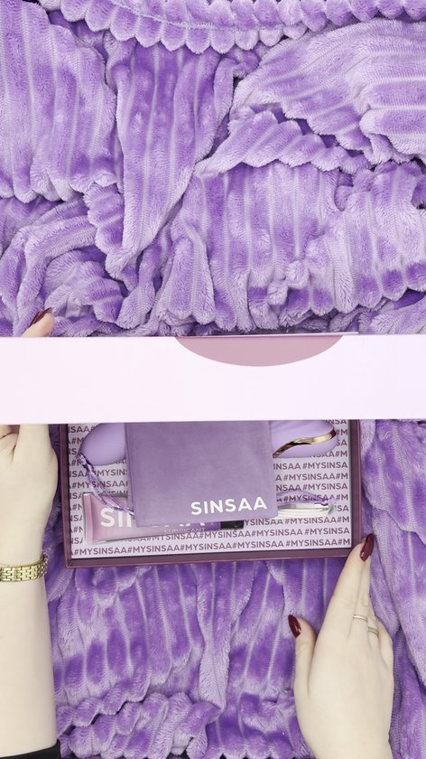 Sinsaa Tarzan Vibrator - Rabbit Vibrator – G-Spot & Luchtdruk Clitoris Stimulator – Anaal kralen - Vibrators voor vrouwen - 10 Vibratiesnelheden & 5 Zuigfunctie snelheden - Inclusief glijmiddel – Lana - Paars