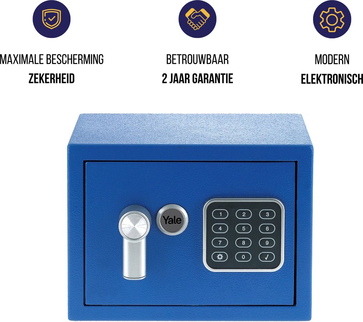 Yale - Elektronische Kluis - Mini - Blauw - Standard Protection - DB2