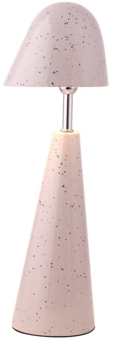 Bureaulamp Dot LED op accu sand white, afneembare kap