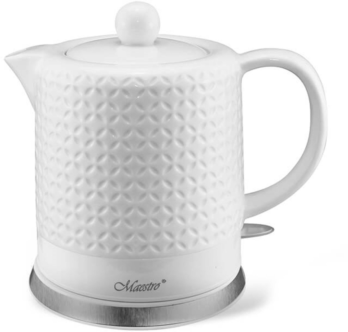Maestro MR067 - Keramische waterkoker - 1.2 l - vermogen van 1200W - Wit