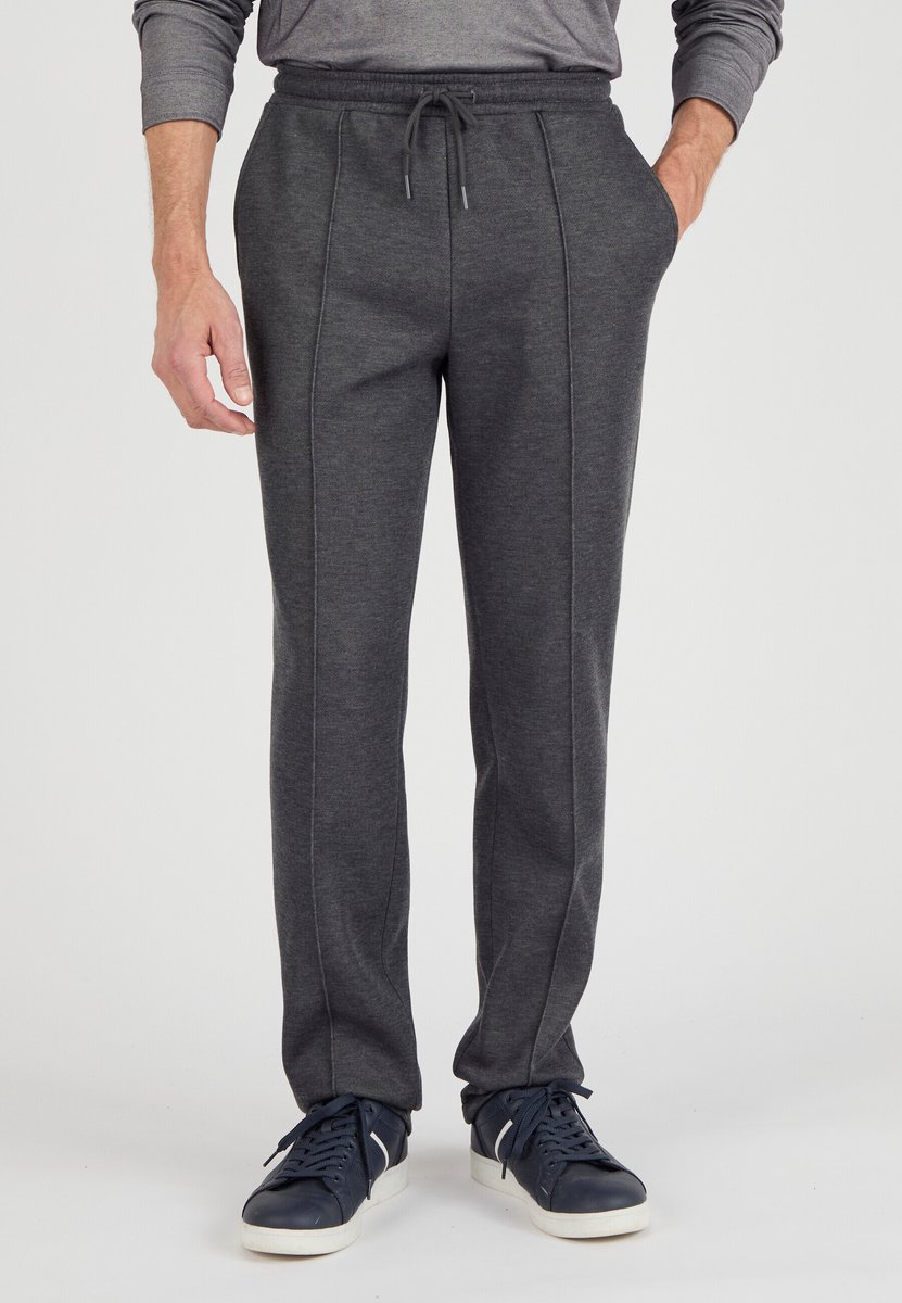 Damart - Fleece jogginbroek - Heren - Grijs - 3XL