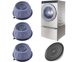EXCITAT Schokabsorberende pads geschikt voor wasmachines - 4-pack - Universele rubberen basis - Antivibratie pads geschikt voor wasmachines en drogers