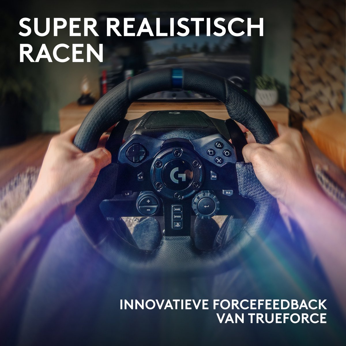 Logitech G G923 TRUEFORCE - Racestuur en pedalen - PlayStation 4