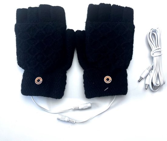RNPKZ Beheizbare handschoenen USB, verwarmde winterhandschoenen, touchscreen handschoenen, verwarmde handschoenen voor dames en heren met 3-traps temperatuurregeling, verwarmde skihandschoenen voor