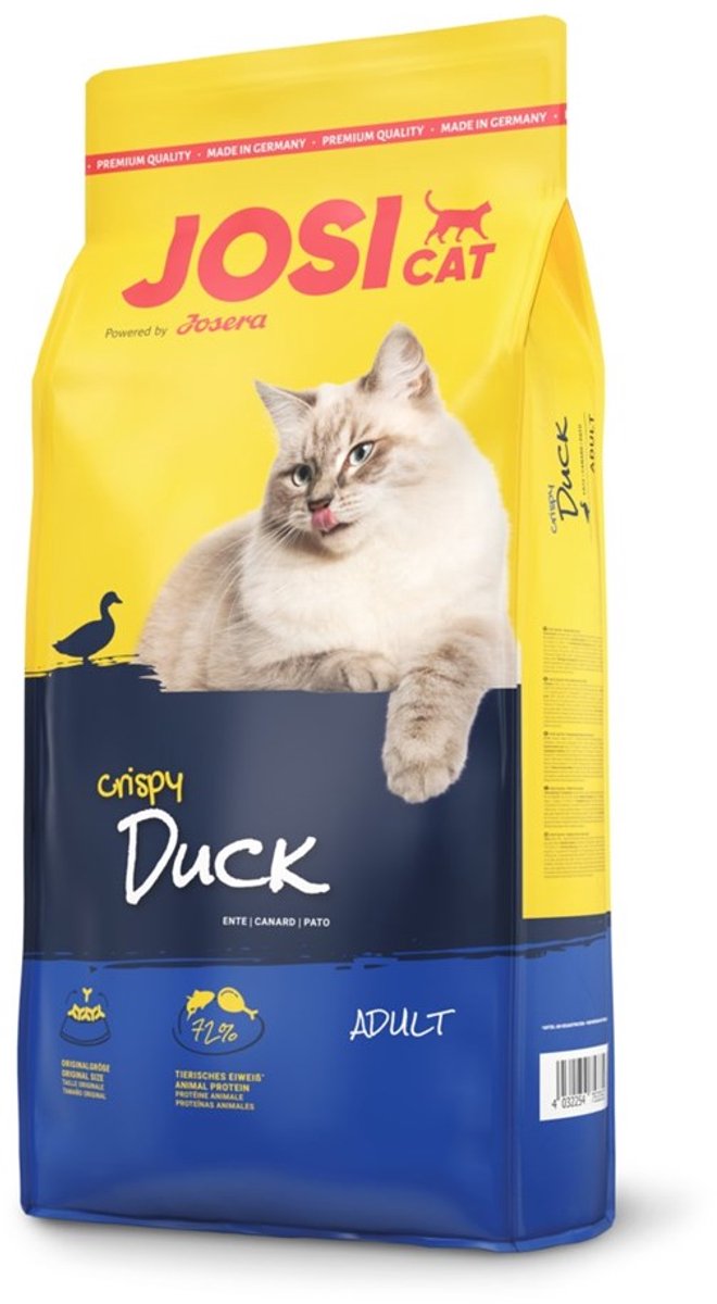 Josera Josera Josicat Crispy Duck - Droog Kattenvoer - Eendensmaak - Volwassen Katten - 18 kg