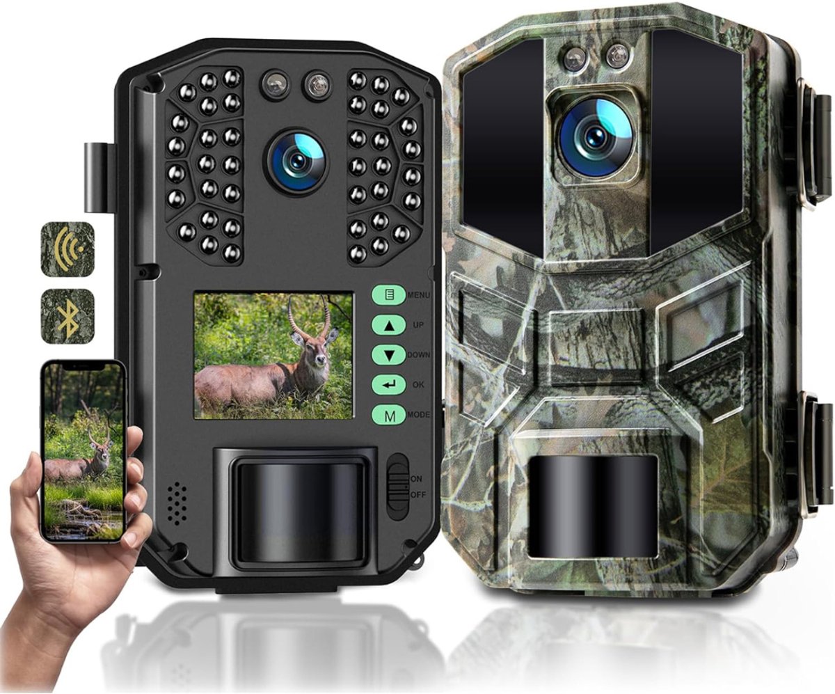 DailySupplies® Wildcamera met Nachtzicht - Buitencamera voor Buiten - Waterdicht - Wifi - 4K - donkergroen