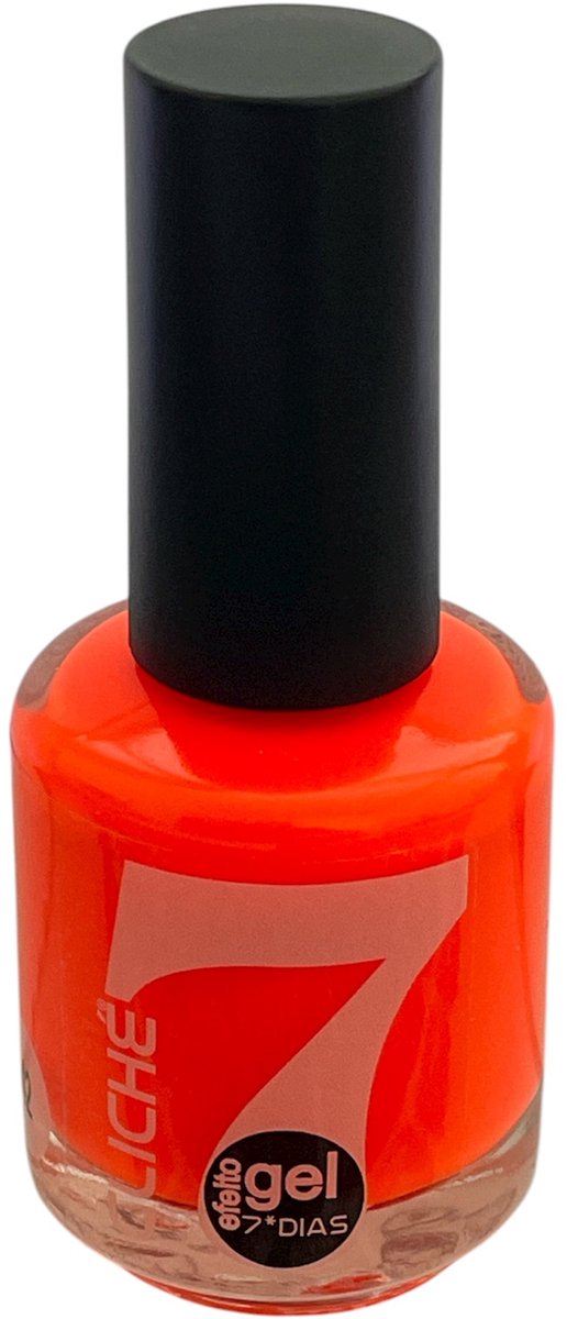 Cliché - Gel Effect Nagellak - Heftig Fel Neon Fluor Oranje - 1 flesje met 15 ml inhoud - Nummer 042
