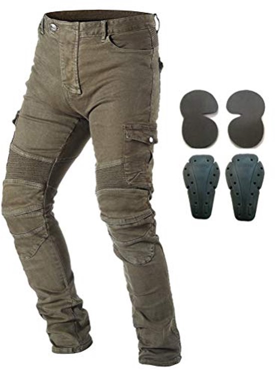 Motorfiets Beschermende Jeans voor Mannen met Knie- en Heup Beschermers