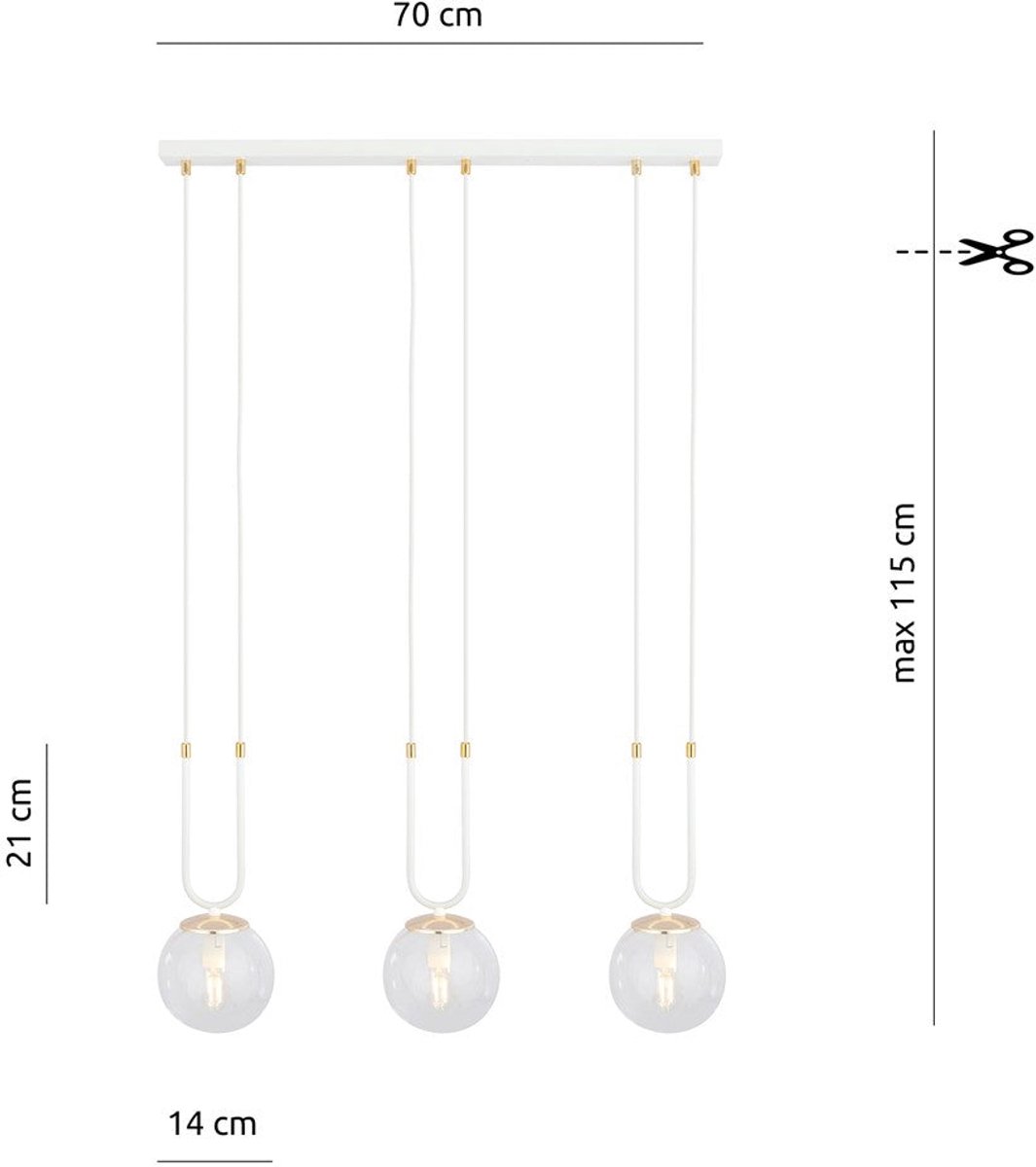 GLAM 3 WHITE/TRANSPARENT