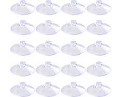 Gsedaox- 45 mm PVC Zuignapjes- Transparante Zuignapjes- Zuignap voor glas- 20 stuks Multifunctionele Zuignapjes