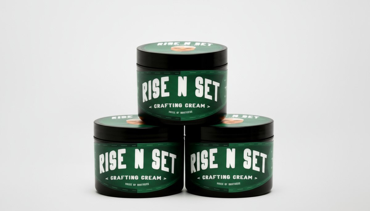 Rise n Set Crafting Cream - Haarwax - Flexibele Hold - Natuurlijke Glans - Elk Haartype - Voordeelbundel - 3x100 ml (300ml)