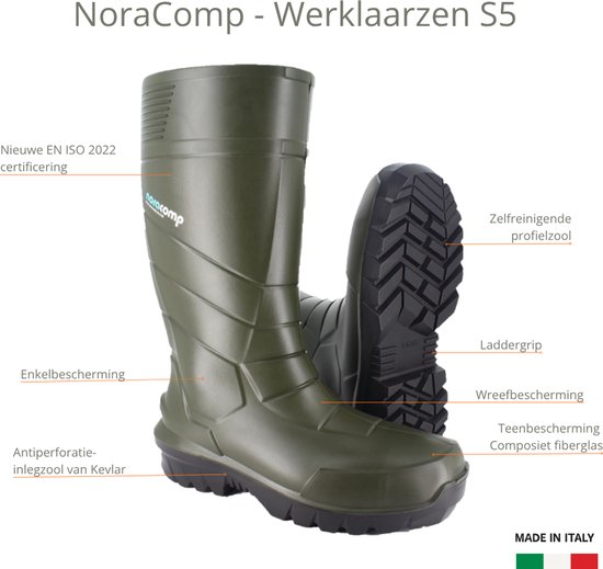 Bottes De Sécurité V12 ELK V6471 Noir Grainé – Taille UK 4 – Homme – Neuves