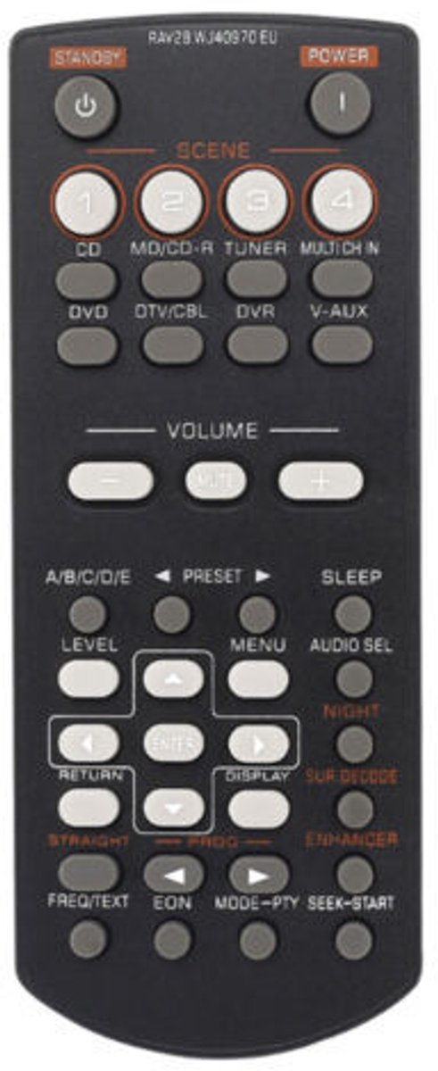 Geschikt voor Yamaha Home Theater afstandsbediening RAV28 WJ40970 HTIB-6800