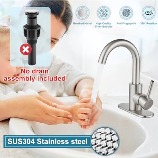 Hansgrohe Logis Fine ééngreeps wastafelmengkraan 100 zonder afvoer, chroom